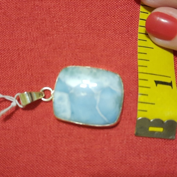 LARIMAR New STERLING SILVER LARIMAR pendant - Picture 5 of 7